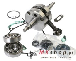 WISECO WAŁ KORBOWY KAWASAKI KX 60 '86-03, SUZUKI RM 60 '03 (Z ŁOŻYSKAMI I USZCZELNIACZAMI NA WAŁ ORAZ KOMPLETEM USZCZELEK NA DÓŁ