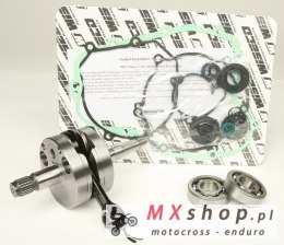 WISECO WAŁ KORBOWY KAWASAKI KX 80/85 '91-'05 (Z ŁOŻYSKAMI I USZCZELNIACZAMI NA WAŁ ORAZ KOMPLETEM USZCZELEK NA DÓŁ SILNIKA) (HR4