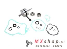 WISECO WAŁ KORBOWY KAWASAKI KX 85/100 '14-19 (Z ŁOŻYSKAMI I USZCZELNIACZAMI NA WAŁ ORAZ KOMPLETEM USZCZELEK NA DÓŁ SILNIKA) (HR 