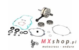 WISECO WAŁ KORBOWY KTM SX 105 06-11 (Z ŁOŻYSKAMI I USZCZELNIACZAMI NA WAŁ ORAZ KOMPLETEM USZCZELEK NA DÓŁ SILNIKA)