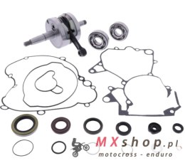 WISECO WAŁ KORBOWY KTM SX 65 '09-'18 (Z ŁOŻYSKAMI I USZCZELNIACZAMI NA WAŁ ORAZ KOMPLETEM USZCZELEK NA DÓŁ SILNIKA) (HR4031)