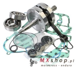 WISECO WAŁ KORBOWY SUZUKI RM 125 '01-'03 (Z ŁOŻYSKAMI I USZCZELNIACZAMI NA WAŁ ORAZ KOMPLETEM USZCZELEK NA DÓŁ SILNIKA) (HR4032)
