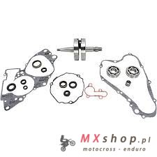 WISECO WAŁ KORBOWY SUZUKI RM 85`02-20 (Z ŁOŻYSKAMI I USZCZELNIACZAMI NA WAŁ ORAZ KOMPLETEM USZCZELEK NA DÓŁ SILNIKA) (HR4067)