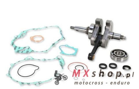 WISECO WAŁ KORBOWY YAMAHA YFM 660 RAPTOR '01-'05 (Z ŁOŻYSKAMI I USZCZELNIACZAMI NA WAŁ ORAZ KOMPLETEM USZCZELEK NA DÓŁ SILNIKA) 