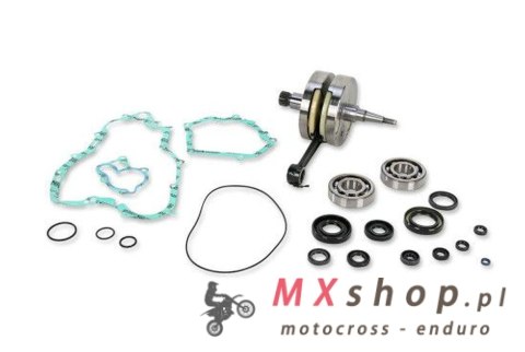 WISECO WAŁ KORBOWY YAMAHA YZ 250 '01-'02 (Z ŁOŻYSKAMI I USZCZELNIACZAMI NA WAŁ ORAZ KOMPLETEM USZCZELEK NA DÓŁ SILNIKA) (HR4038)