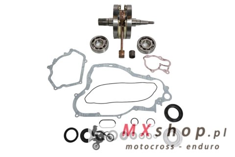 WISECO WAŁ KORBOWY YAMAHA YZ 250 99-00 (Z ŁOŻYSKAMI I USZCZELNIACZAMI NA WAŁ ORAZ KOMPLETEM USZCZELEK NA DÓŁ SILNIKA)