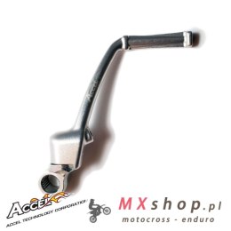 ACCEL DŹWIGNIA STARTERA (KOPKA) ALUMINIOWA KAWASAKI KX 65 '00-'24, KOLOR SREBRNY