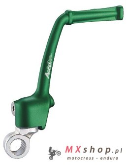 ACCEL DŹWIGNIA STARTERA (KOPKA) ALUMINIOWA KAWASAKI KX 65 '00-'24, KOLOR ZIELONY