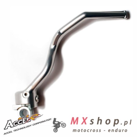 ACCEL DŹWIGNIA STARTERA (KOPKA) ALUMINIOWA KAWASAKI KXF 250 '13-'20 KOLOR SREBRNY