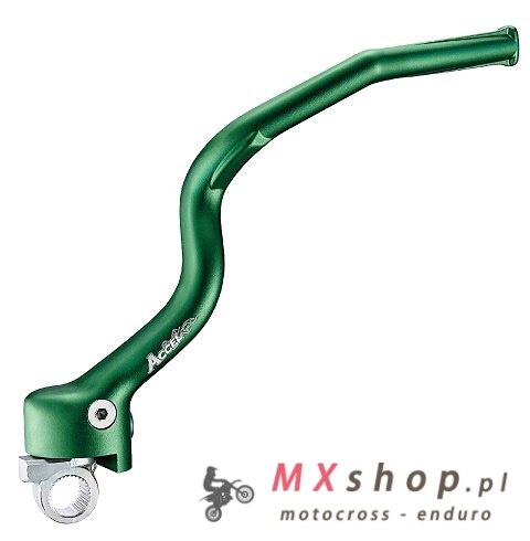 ACCEL DŹWIGNIA STARTERA (KOPKA) ALUMINIOWA KAWASAKI KXF 250 '13-'20 KOLOR ZIELONY