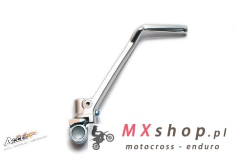 ACCEL DŹWIGNIA STARTERA (KOPKA) ALUMINIOWA KTM SX 125 '12-'15, EXC 125/200 '12-'16, KOLOR SREBRNY