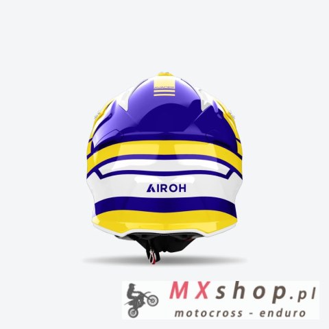 AIROH KASK CROSS / ENDURO / ATV / QUAD AVIATOR ACE 2 SAKE YELLOW GLOSS KOLOR ŻÓŁTY/FIOLETOWY ROZMIAR L