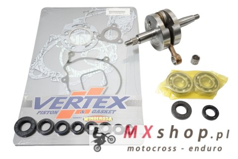 HOT RODS ZESTAW NAPRAWCZY DOŁU SILNIKA HONDA CR 80R '86-'91 (WAŁ KORBOWY, ŁOŻYSKA, USZCZELNIACZE, USZCZELKI)