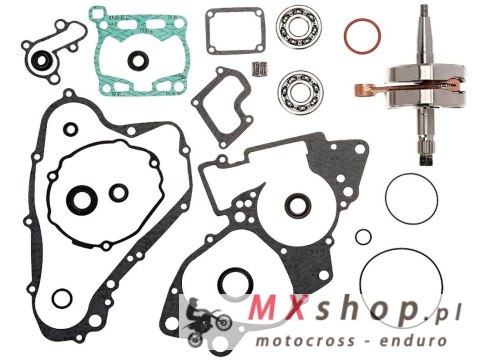 HOT RODS ZESTAW NAPRAWCZY DOŁU SILNIKA SUZUKI RM 85 '02-'24 (WAŁ KORBOWY, ŁOŻYSKA, USZCZELNIACZE, USZCZELKI)