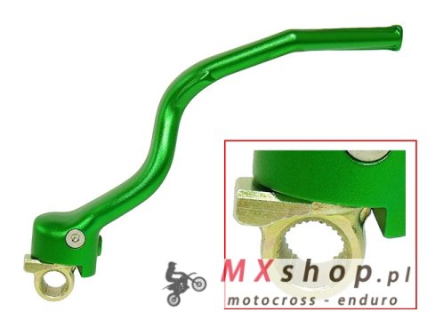 PSYCHIC DŹWIGNIA STARTERA (KOPKA) KAWASAKI KXF 250 '13-'16 ALUMINIOWA (13064-0067) KOLOR ZIELONY