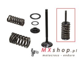 PSYCHIC ZAWÓR WYDECHOWY (KOMPLETNY ZAWÓR ZE SPRĘŻYNAMI I PODKŁADKAMI) HONDA CRF 150 F '03-'05, CRF 230 L / F '03-'19 STALOWY (XU