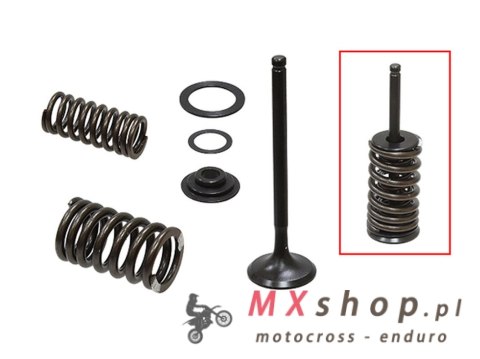 PSYCHIC ZAWÓR WYDECHOWY (KOMPLETNY ZAWÓR ZE SPRĘŻYNAMI I PODKŁADKAMI) HONDA CRF 150 F '03-'05, CRF 230 L / F '03-'19 STALOWY (XU