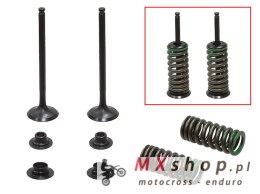 PSYCHIC ZAWÓR WYDECHOWY (KOMPLETNY ZAWÓR ZE SPRĘŻYNAMI I PODKŁADKAMI) HONDA CRF 150 R / RB '07-'23 STALOWY (MX-09545E) (22,5X4,4