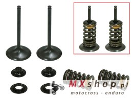 PSYCHIC ZAWORY SSĄCE (KOMPLET 2 SZT. ZAWORÓW ZE SPRĘŻYNAMI I PODKŁADKAMI) HONDA CRF 450R '09-'16 STALOWE (MX-09533I) (36X4,98X78