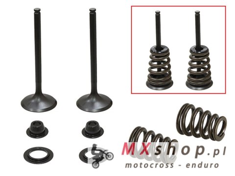 PSYCHIC ZAWORY SSĄCE (KOMPLET 2 SZT. ZAWORÓW ZE SPRĘŻYNAMI I PODKŁADKAMI) HUSABERG FE 450 / 550 / 650, FS 650 '04-'08, KTM SXS 4