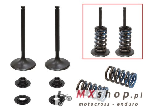 PSYCHIC ZAWORY SSĄCE (KOMPLET 2 SZT. ZAWORÓW ZE SPRĘŻYNAMI I PODKŁADKAMI) HUSQVARNA FC 350 '14-'22, KTM SX-F / XC-F 350 '13-'19 