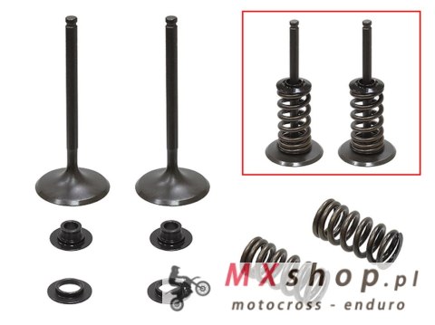 PSYCHIC ZAWORY SSĄCE (KOMPLET 2 SZT. ZAWORÓW ZE SPRĘŻYNAMI I PODKŁADKAMI) HUSQVARNA FE 350 '14-'19, KTM EXCF / XCF-W 350 '12-'18