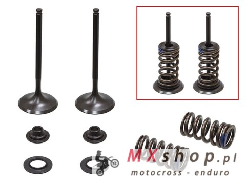 PSYCHIC ZAWORY SSĄCE (KOMPLET 2 SZT. ZAWORÓW ZE SPRĘŻYNAMI I PODKŁADKAMI) KAWASAKI KXF 250 '04-'06, SUZUKI RMZ 250 '04-'06 STALO