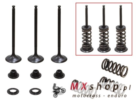 PSYCHIC ZAWORY SSĄCE (KOMPLET 2 SZT. ZAWORÓW ZE SPRĘŻYNAMI I PODKŁADKAMI) YAMAHA YZF 250 '01-'13, GAS GAS EC 250F '10-15, 300F '