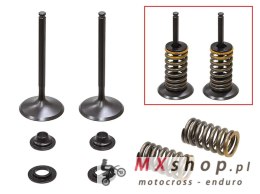 PSYCHIC ZAWORY SSĄCE (KOMPLET 2 SZT. ZAWORÓW ZE SPRĘŻYNAMI I PODKŁADKAMI) YAMAHA YZF 450 '10-'13 STALOWE (MX-09541I) (35,98X5,42