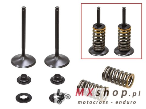 PSYCHIC ZAWORY SSĄCE (KOMPLET 2 SZT. ZAWORÓW ZE SPRĘŻYNAMI I PODKŁADKAMI) YAMAHA YZF 450 '10-'13 STALOWE (MX-09541I) (35,98X5,42