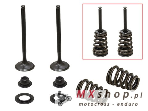 PSYCHIC ZAWORY WYDECHOWE (KOMPLET 2 SZT. ZAWORÓW ZE SPRĘŻYNAMI I PODKŁADKAMI) BETA RR 400 / 450 / 525 ENDURO '05-'07, HUSABERG F