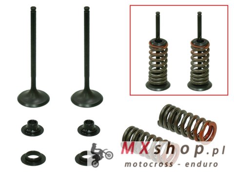 PSYCHIC ZAWORY WYDECHOWE (KOMPLET 2 SZT. ZAWORÓW ZE SPRĘŻYNAMI I PODKŁADKAMI) HONDA CRF 250 R '08-'09 STALOWE (MX-09526E) (26X4,
