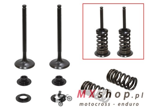 PSYCHIC ZAWORY WYDECHOWE (KOMPLET 2 SZT. ZAWORÓW ZE SPRĘŻYNAMI I PODKŁADKAMI) HUSQVARNA FE 350 '14-'19, KTM EXCF / XCF-W 350 '12