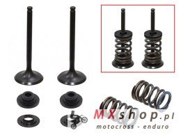 PSYCHIC ZAWORY WYDECHOWE (KOMPLET 2 SZT. ZAWORÓW ZE SPRĘŻYNAMI I PODKŁADKAMI) SUZUKI RMZ 450 '08-'15, RMX 450 '10-'14 STALOWE (M