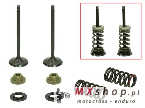 PSYCHIC ZAWORY WYDECHOWE (KOMPLET 2 SZT. ZAWORÓW ZE SPRĘŻYNAMI I PODKŁADKAMI) YAMAHA YZF 250 '01-'13, WR250F '01-'13 (WRF250) ST