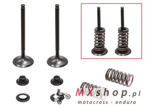 PSYCHIC ZAWORY WYDECHOWE (KOMPLET 2 SZT. ZAWORÓW ZE SPRĘŻYNAMI I PODKŁADKAMI) YAMAHA YZF 450 '10-'13 STALOWE (MX-09541E) (29,95X