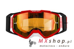 UFO 2025/09 GOGLE CORE 2.0 KOLOR CZERWONY / CZARNY SZYBA POMARAŃCZOWA