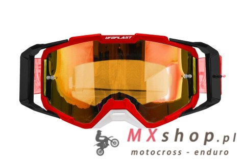 UFO 2025/09 GOGLE CORE 2.0 KOLOR CZERWONY / CZARNY SZYBA POMARAŃCZOWA