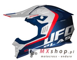 UFO KASK INTREPID CROSS KOLOR BIAŁY/NIEBIESKI/CZERWONY FLUO ROZMIAR S ( ECE 22R06 ) - KOLEKCJA 2024