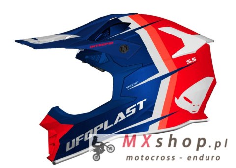 UFO KASK INTREPID CROSS KOLOR CZERWONY/NIEBIESKI/BIAŁY ROZMIAR S ( ECE 22R06 ) - KOLEKCJA 2024