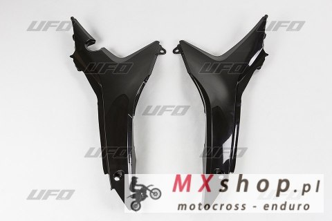 UFO OSŁONY FILTRA POWIETRZA HONDA CRF 250R '14-'17, CRF 450R '13-'16 KOLOR CZARNY (KOMPLET NA DWIE STRONY)