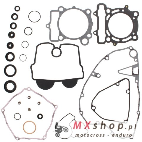 WINDEROSA (VERTEX) KOMPLET USZCZELEK KAWASAKI KXF 250 04-05, SUZUKI RMZ 250 04-06 (Z USZCZELNIACZAMI SILNIKOWYMI)