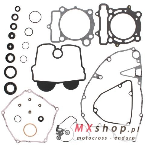 WINDEROSA (VERTEX) KOMPLET USZCZELEK KAWASAKI KXF 250 04-05, SUZUKI RMZ 250 04-06 (Z USZCZELNIACZAMI SILNIKOWYMI)