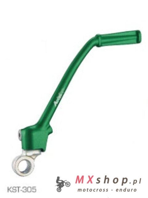 ACCEL DŹWIGNIA STARTERA (KOPKA) ALUMINIOWA KAWASAKI KX 85 '01-'25, KX 100 '01-'21, KX 112 '22-'25, KOLOR ZIELONY