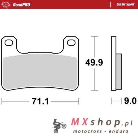MOTO-MASTER KLOCKI HAMULCOWE KH379 ROADPRO SINTER SERIES - NA ZAMÓWIENIE - BOK@OLEKMOTOCYKLE.PL - PATRZ OPIS TOWARU