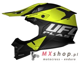 UFO KASK INTREPID CROSS KOLOR CZARNY/ŻÓŁTY FLUO ROZMIAR M ( ECE 22R06 ) - KOLEKCJA 2024