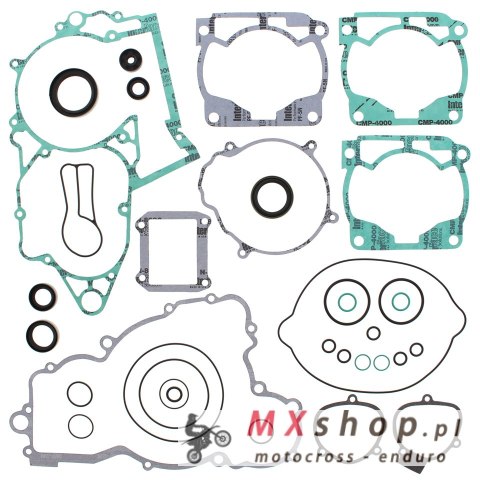 WINDEROSA (VERTEX) KOMPLET USZCZELEK Z USZCZELNIACZAMI SILNIKOWYMI HUSQVARNA TC 250 14-16, KTM SX 250 07-16, XC 250 07, XC-W 250
