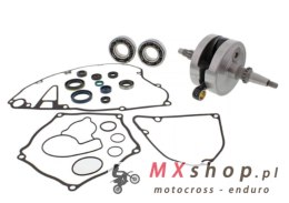 WISECO WAŁ KORBOWY KAWASAKI KXF 250 '04-'08, SUZUKI RMZ 250 '04-'06 (Z ŁOŻYSKAMI NA WAŁ I KOMPLETEM USZCZELEK I USZCZELNIACZY NA