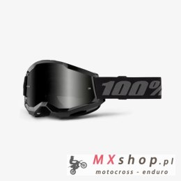 100 PROCENT GOGLE STRATA 2 SAND BLACK - SMOKE LENS - KOLOR CZARNY/SZARY SZYBKA PRZYCIEMNIANA