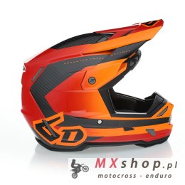 6D HELMETS KASK CROSS/ENDURO MODEL ATR-3 PURE GLOSS ORANGE FIM (FRHPhe-02) KOLOR POMARAŃCZOWY ROZMIAR L